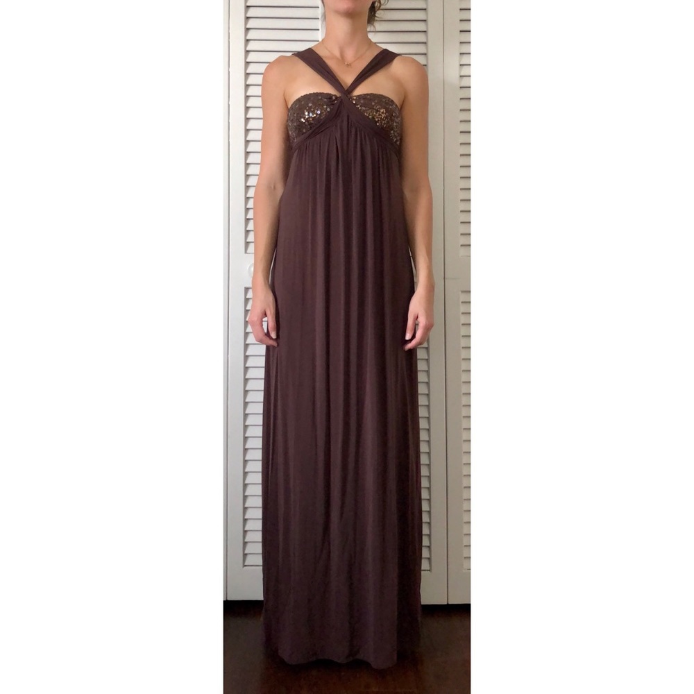 Brown maxi dress